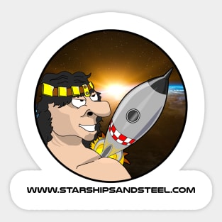 Starships & Steel with address Sticker